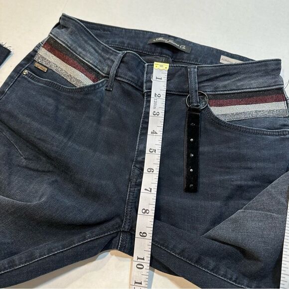Mavi Adriana Jeans Mid Rise Super Skinny Dark Wash Glitter Pocket Size 27 NWT - Picture 10 of 12